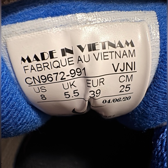 Nike Air Max Blue White Sneakers Women’s Size 8 Athletic Running Shoes - Picture 5 of 5